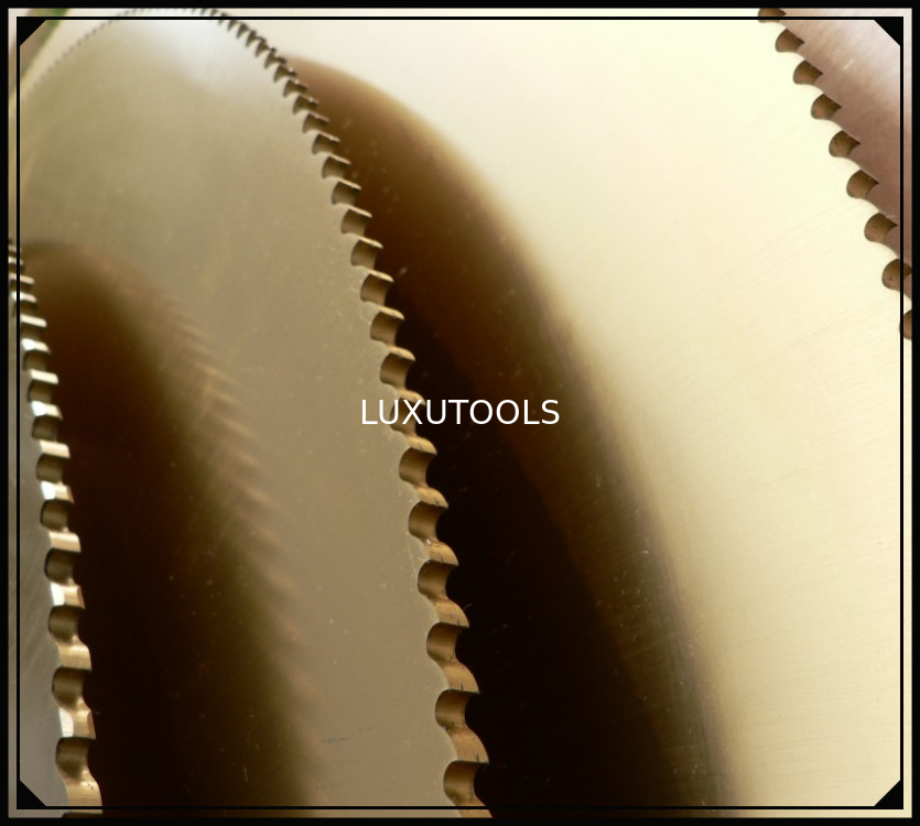 Colorful CrN Coating HSS Circular Saw Blade for metal tubes and pipes cutting from diameter 175mm up to 550mm